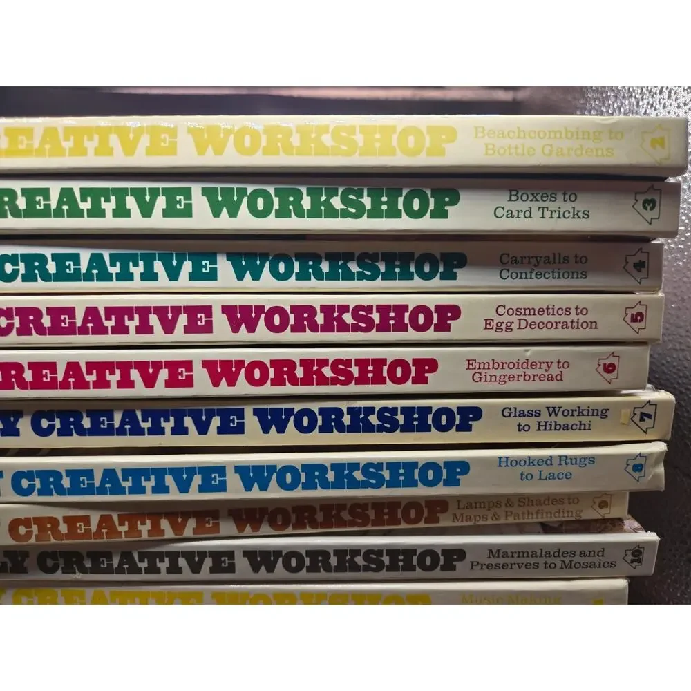 Set of Vintage Hardcover Crafting Books The Family Creative Workshop Vol. #2-22
